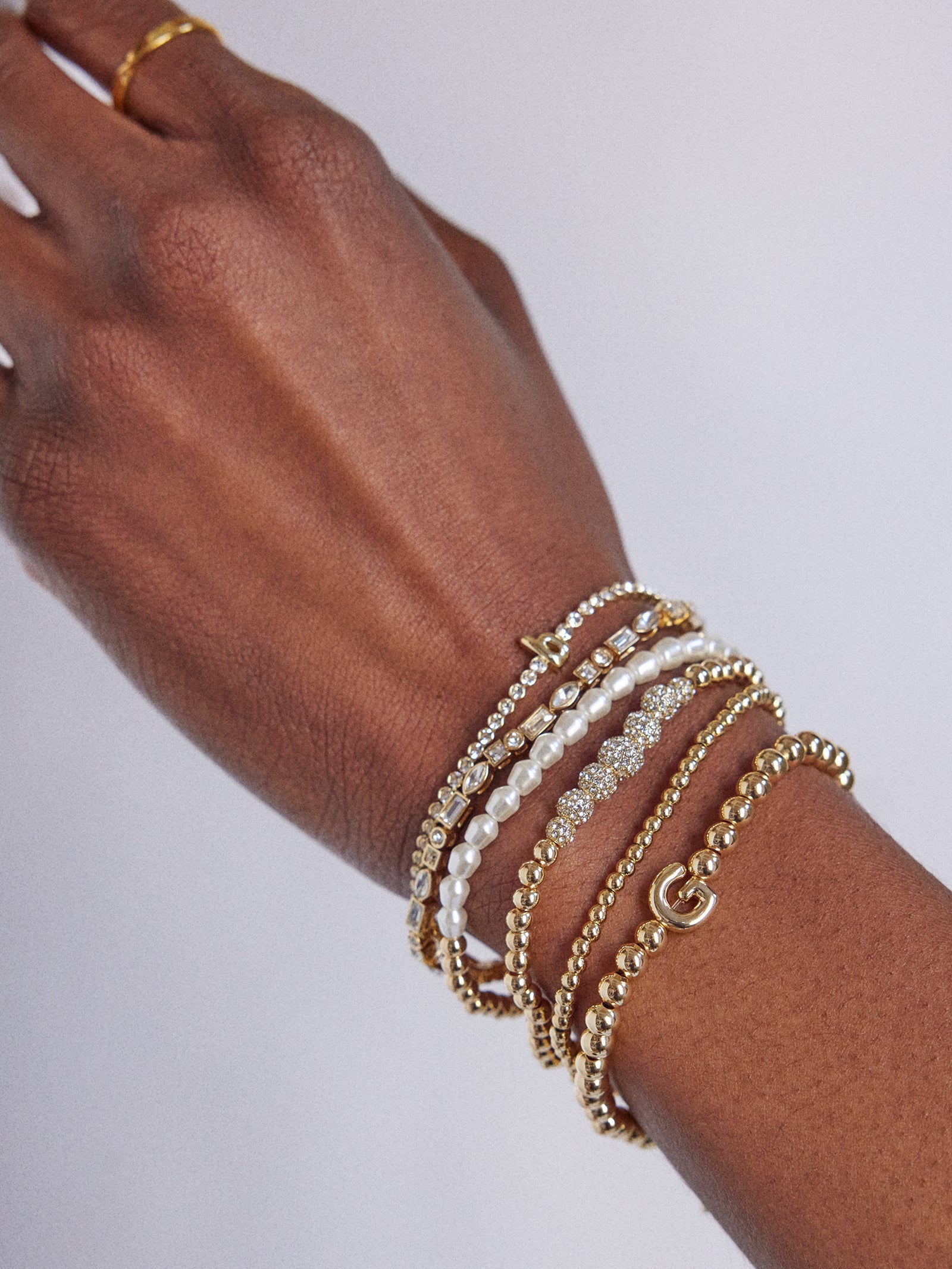 Pippa Pisa Bracelet - Gold/Pearl
