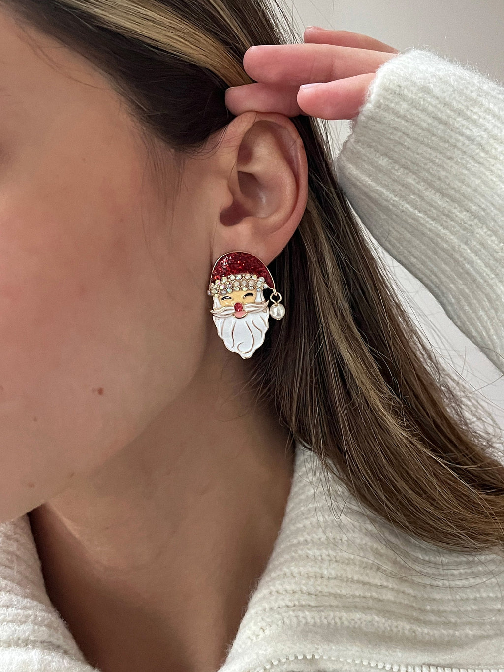 Santa Claus Statement Earrings - Santa Claus
