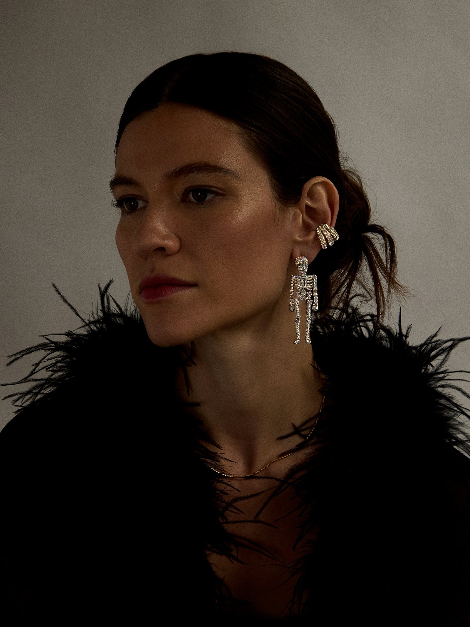 Bone-A-Fide Hottie Earrings - Silver/Iridescent