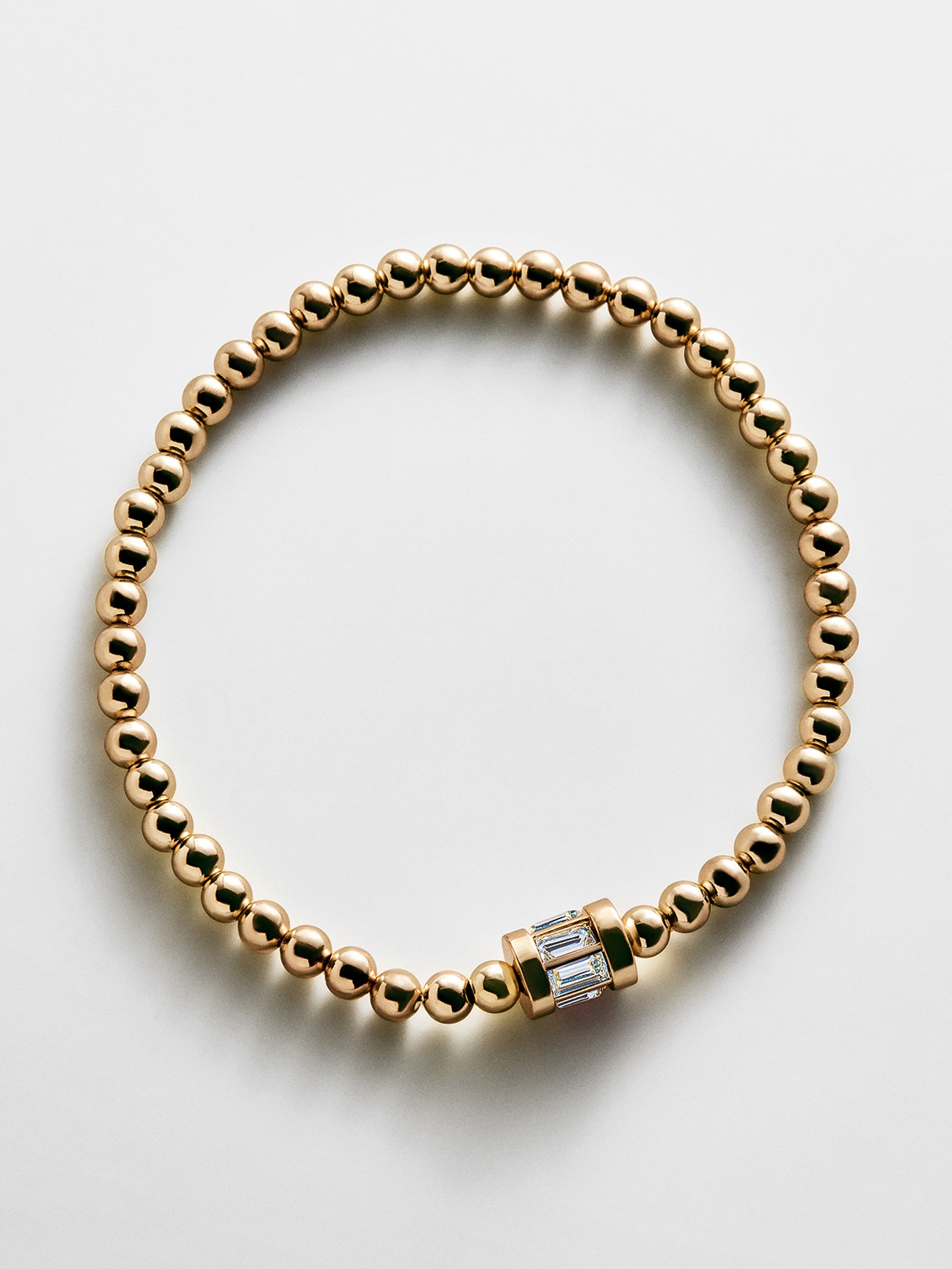 Tatum Baguette  Pisa Bracelet - Aquamarine