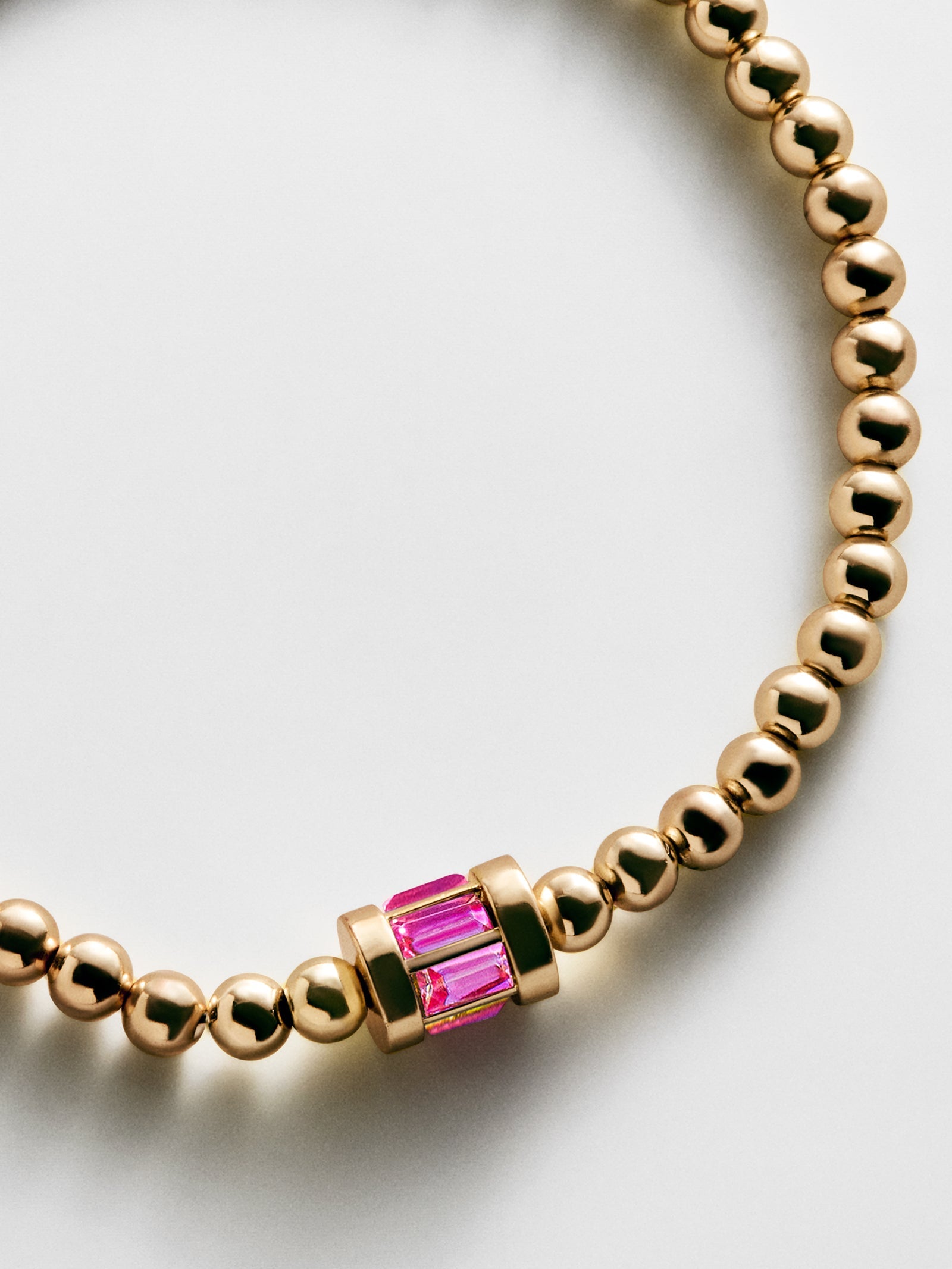 Tatum Baguette Pisa Bracelet - Rose