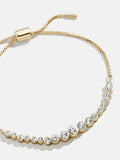 Daphne Pull Tie Bracelet - Gold/Pavé