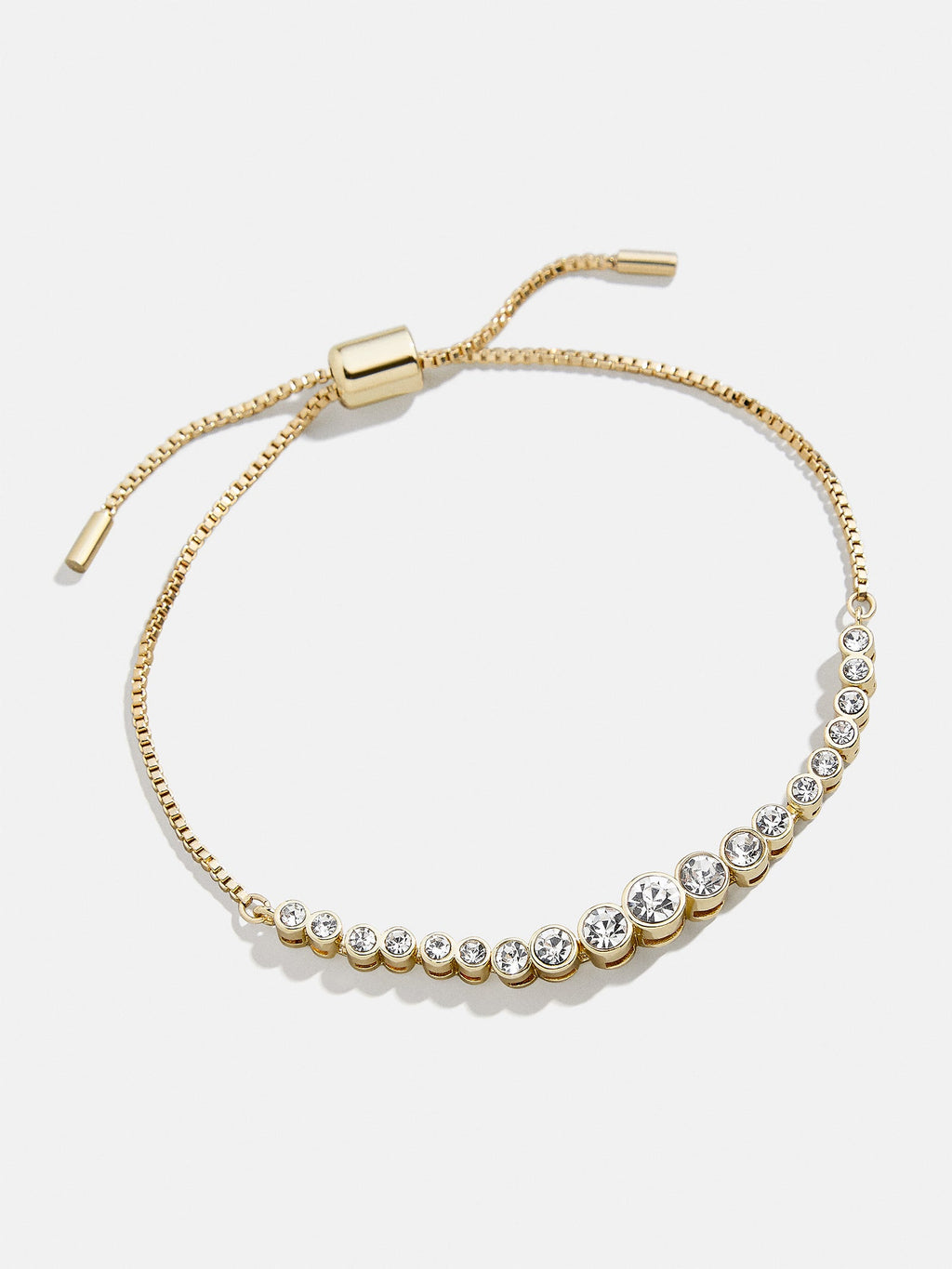 Daphne Pull Tie Bracelet - Gold/Pavé