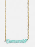Disney Mickey Mouse Acrylic Custom Nameplate Necklace - Translucent Aqua