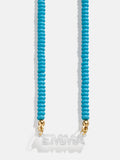 Beaded Kids' Custom Nameplate Necklace - Turquoise