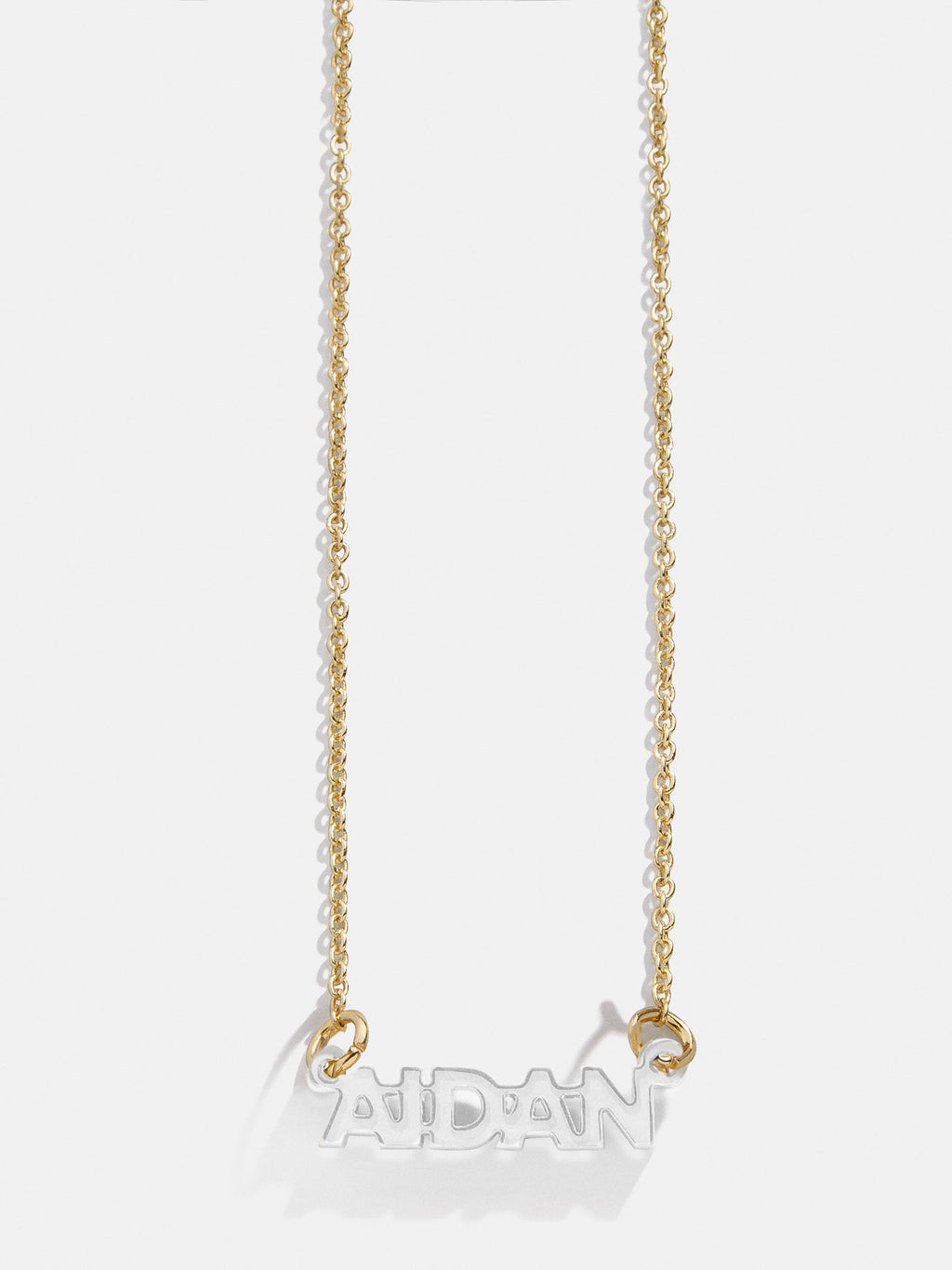 Kids' Custom Nameplate Necklace - Kids' Cable Chain