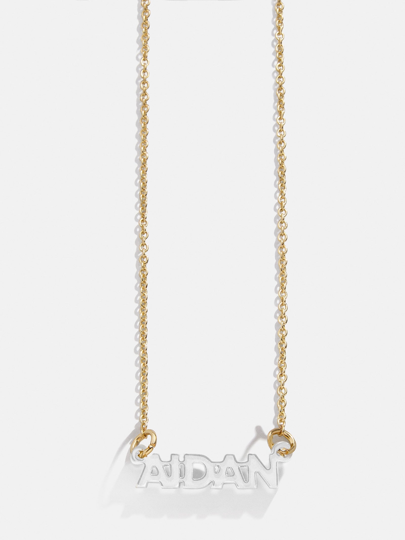 Kids' Custom Nameplate Necklace - Kids' Cable Chain