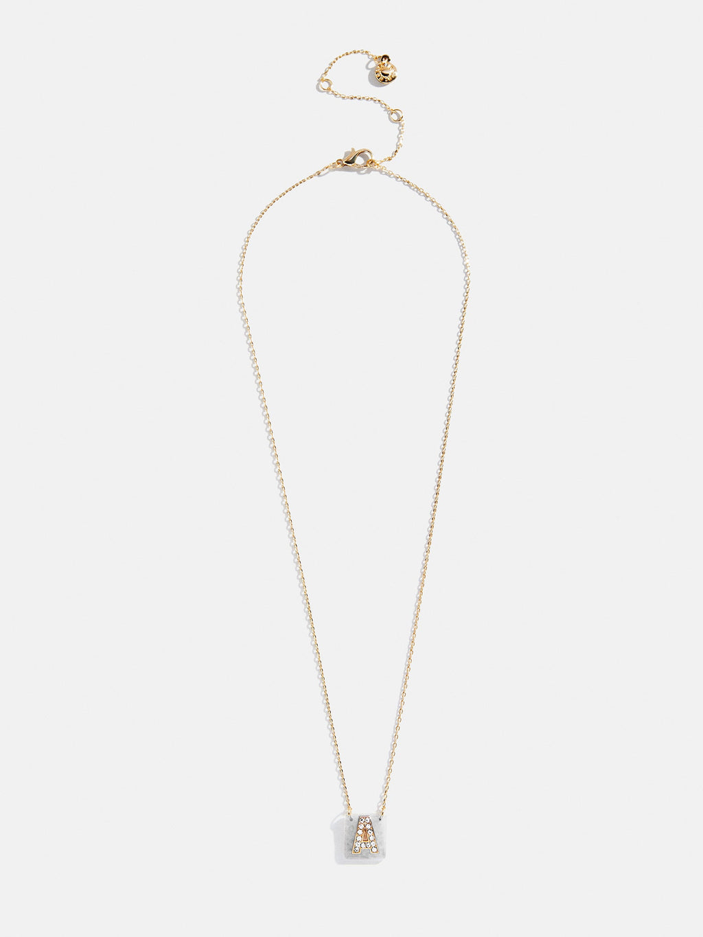 Clementine Initial Necklace - Gold/Pavé