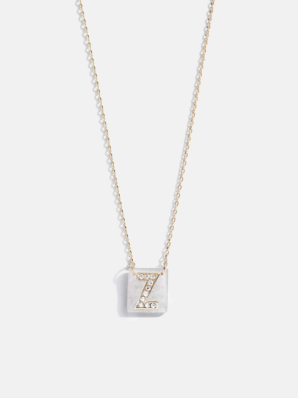Clementine Initial Necklace - Gold/Pavé