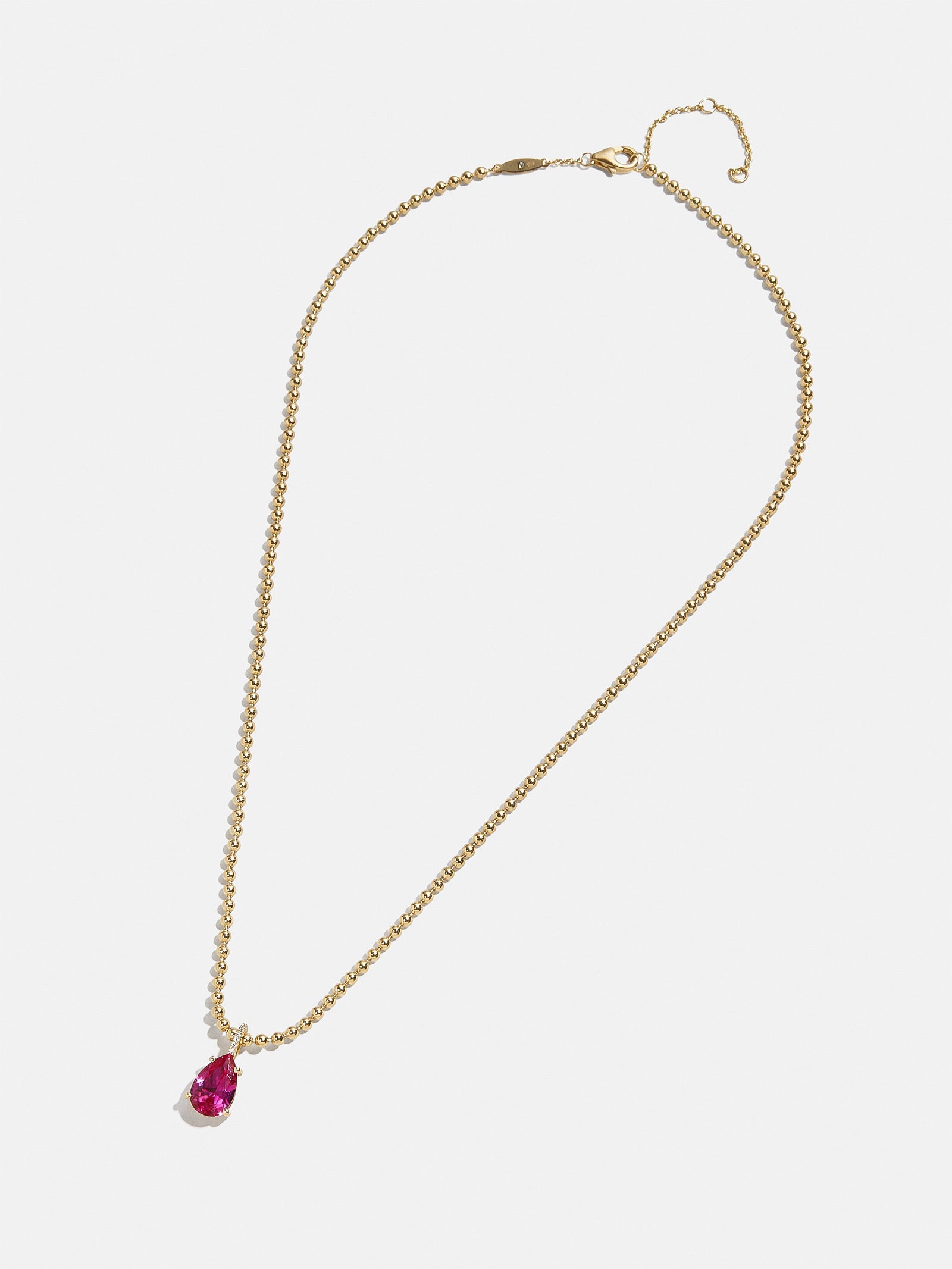 Esther 18K Gold Plated Sterling Silver Birthstone Necklace - Aquamarine