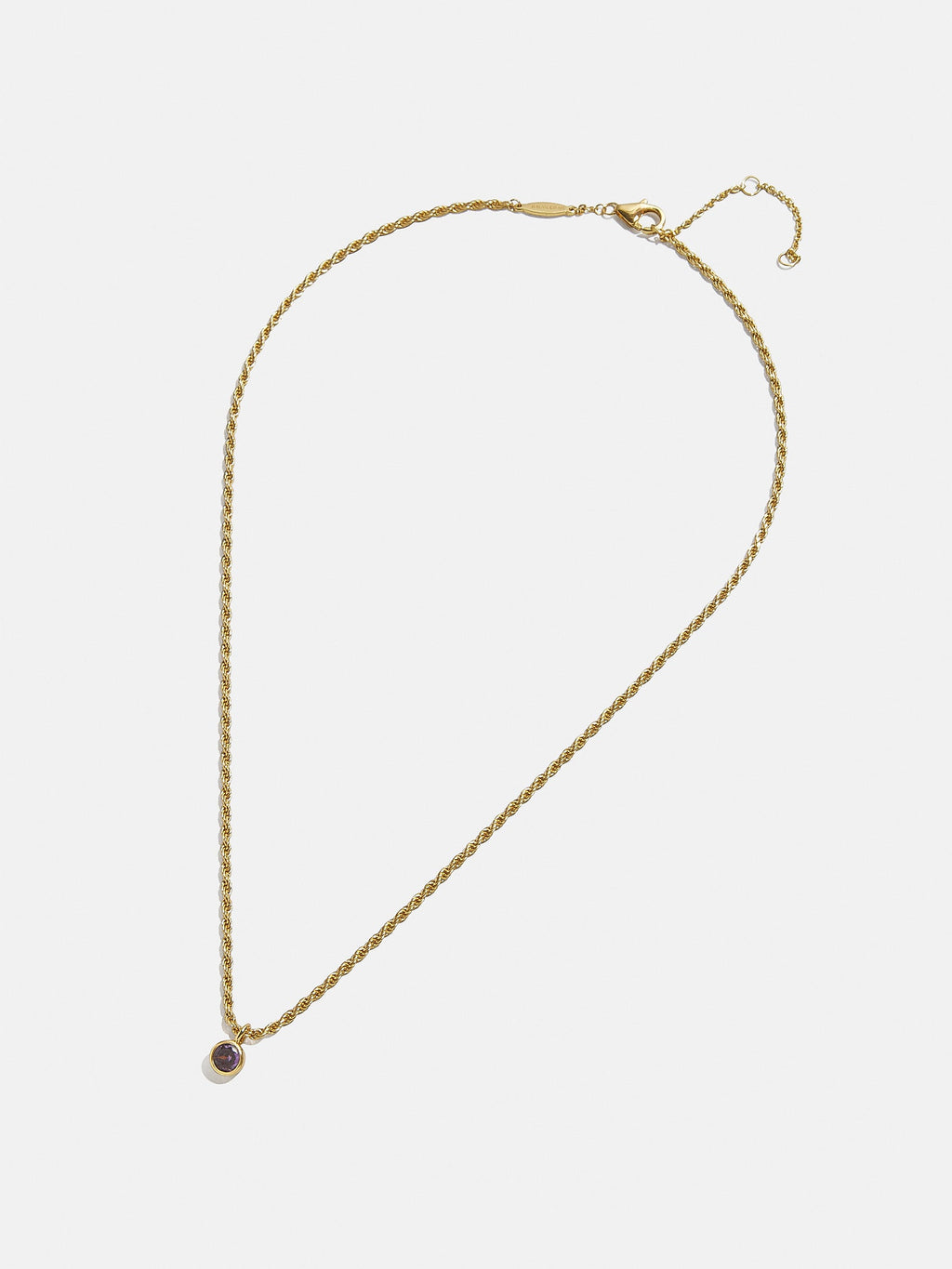 Florence 18K Gold Plated Sterling Silver Birthstone Necklace - Aquamarine