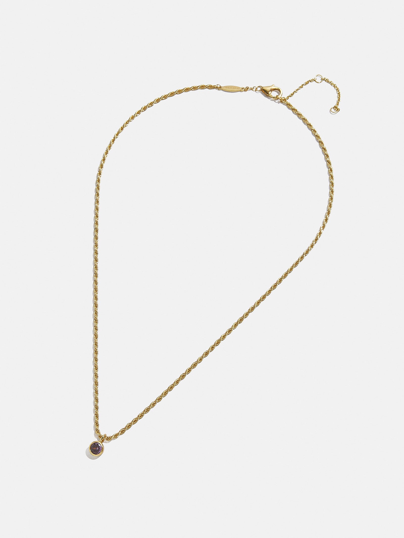 Florence 18K Gold Plated Sterling Silver Birthstone Necklace - Aquamarine