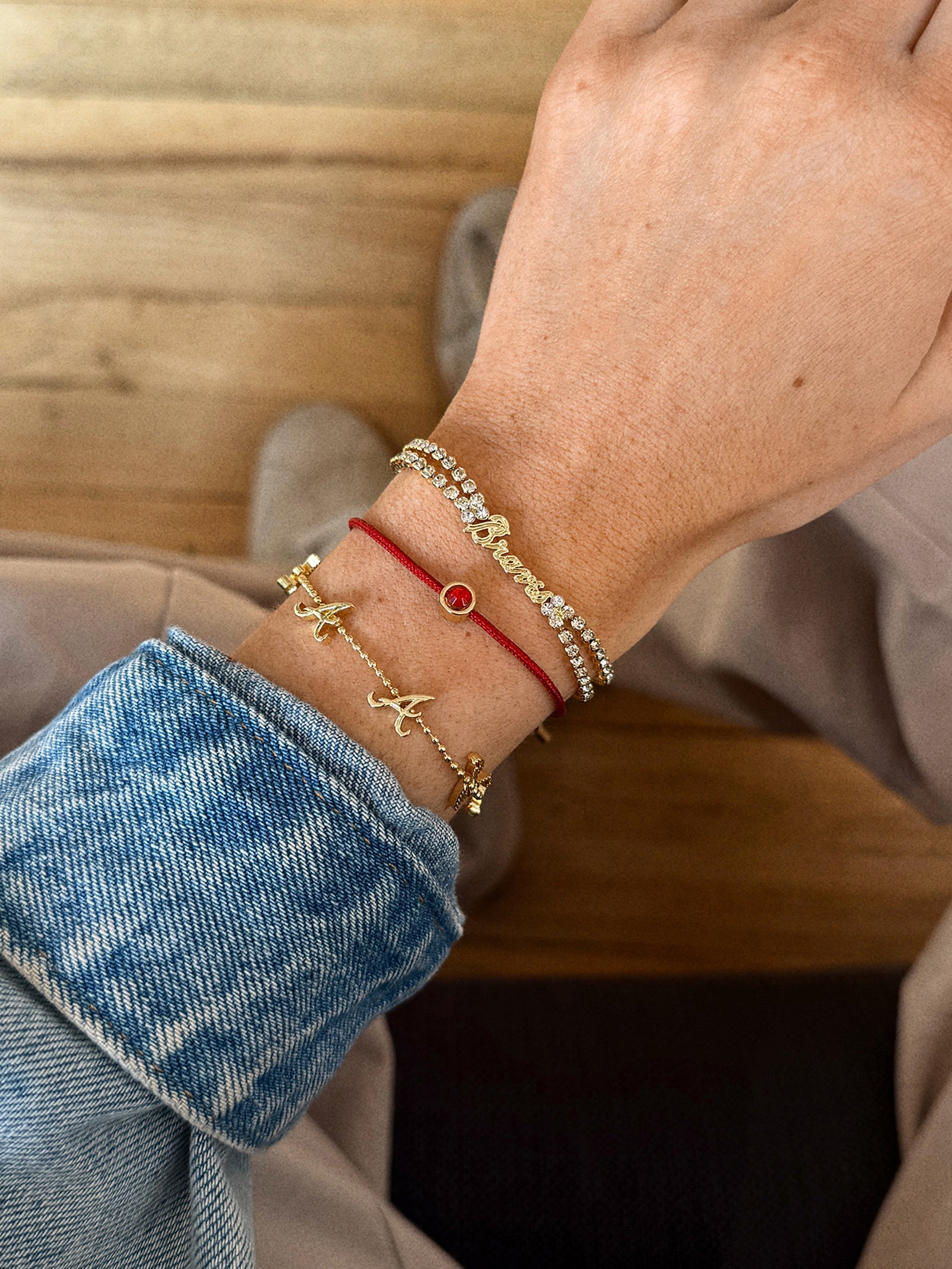 MLB Bracelet Set - Atlanta Braves