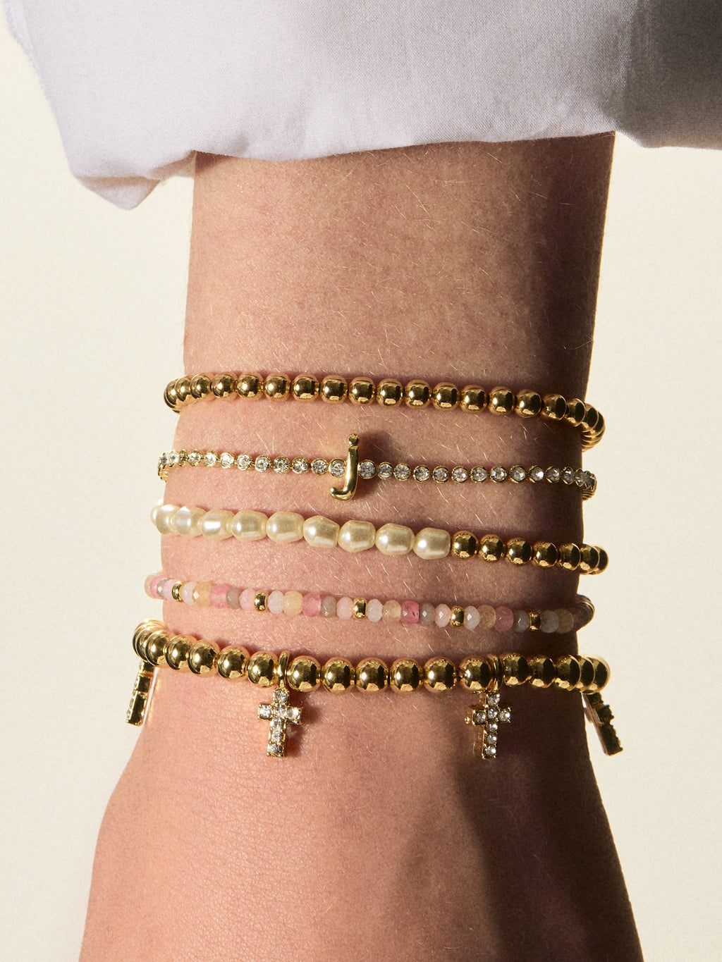 Pippa Pisa Bracelet - Gold/Pearl