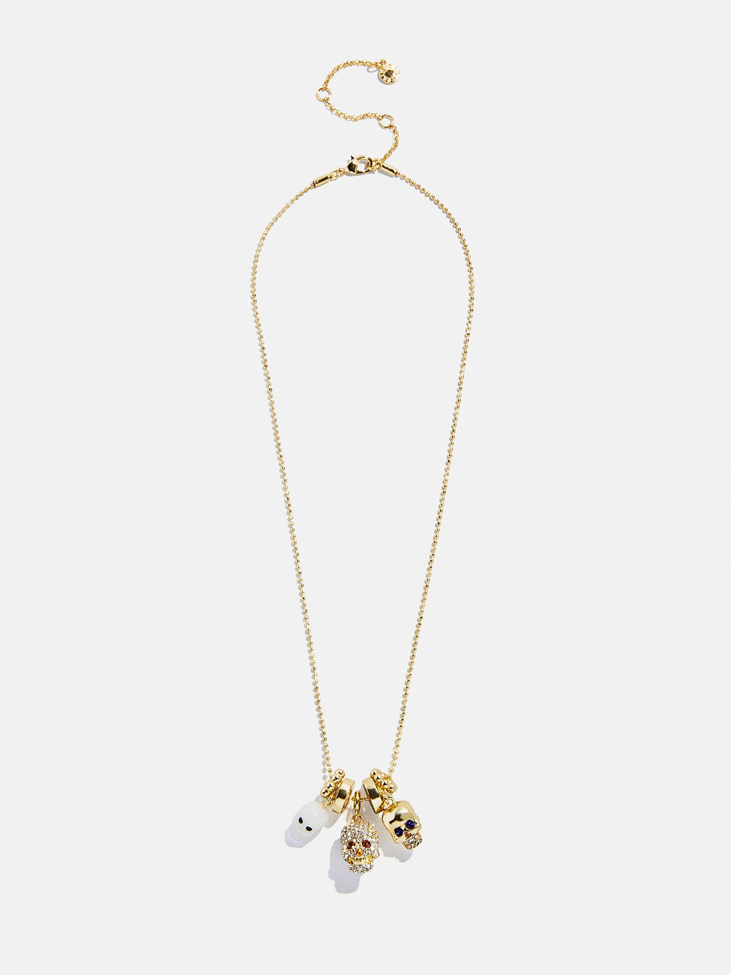 To Die For Charm Necklace - Gold/Pavé