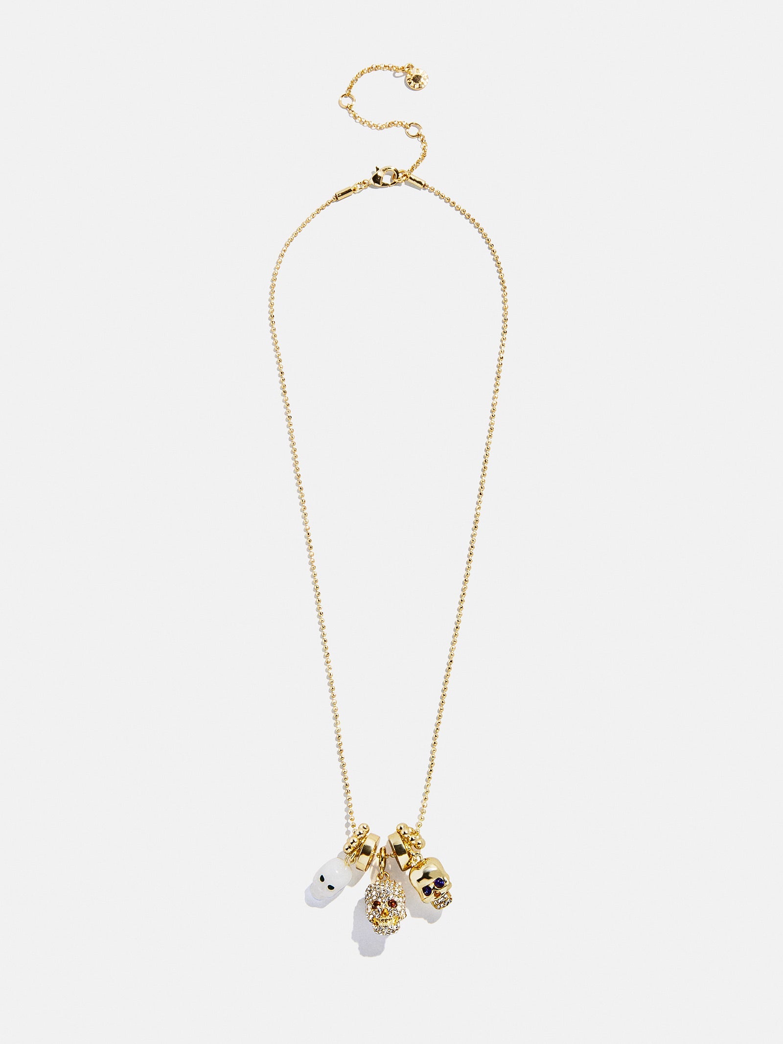 To Die For Charm Necklace - Gold/Pavé