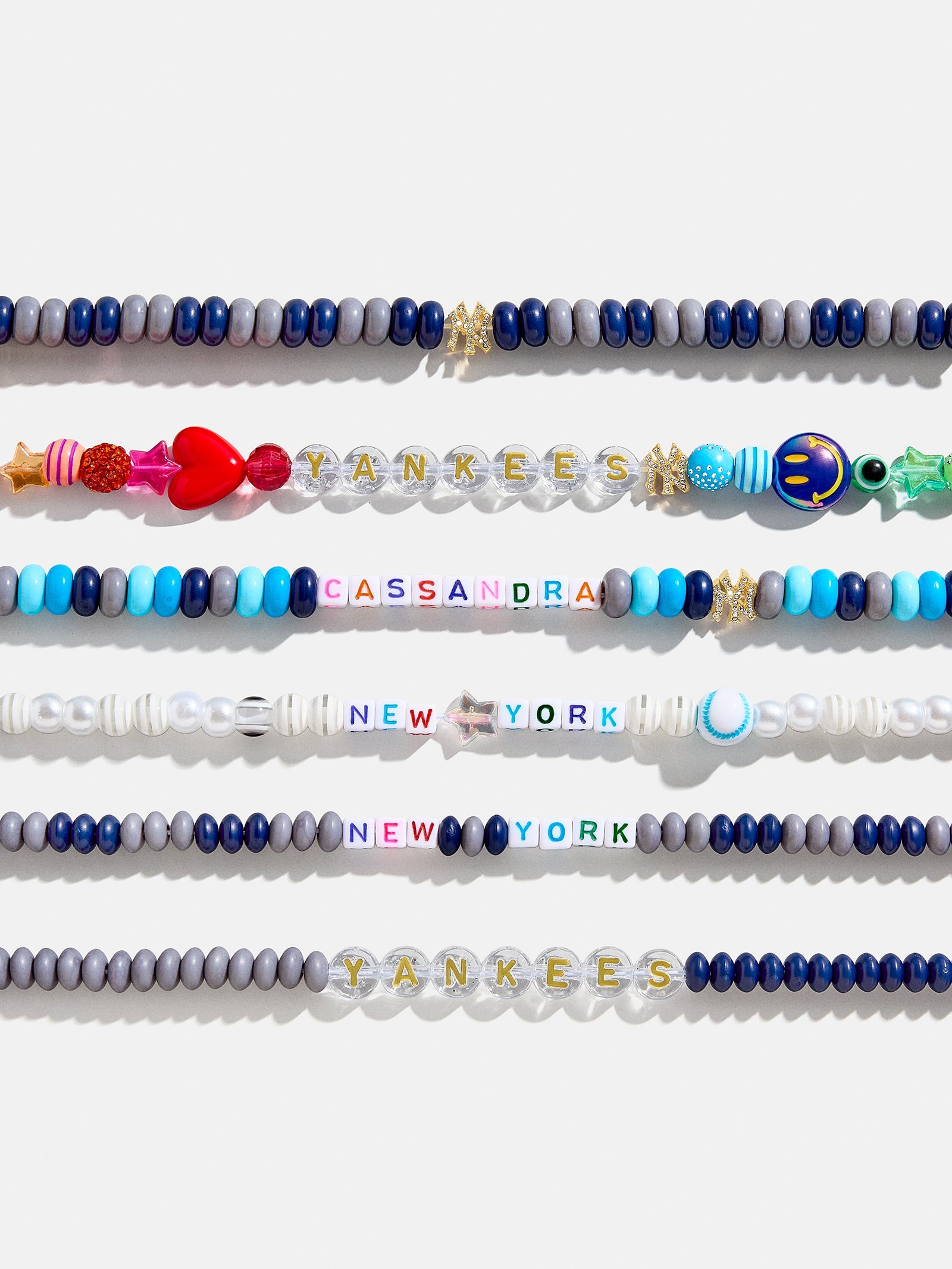 MLB Bracelet Bead Kit - New York Yankees