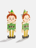 Elf Buddy Earrings - Green