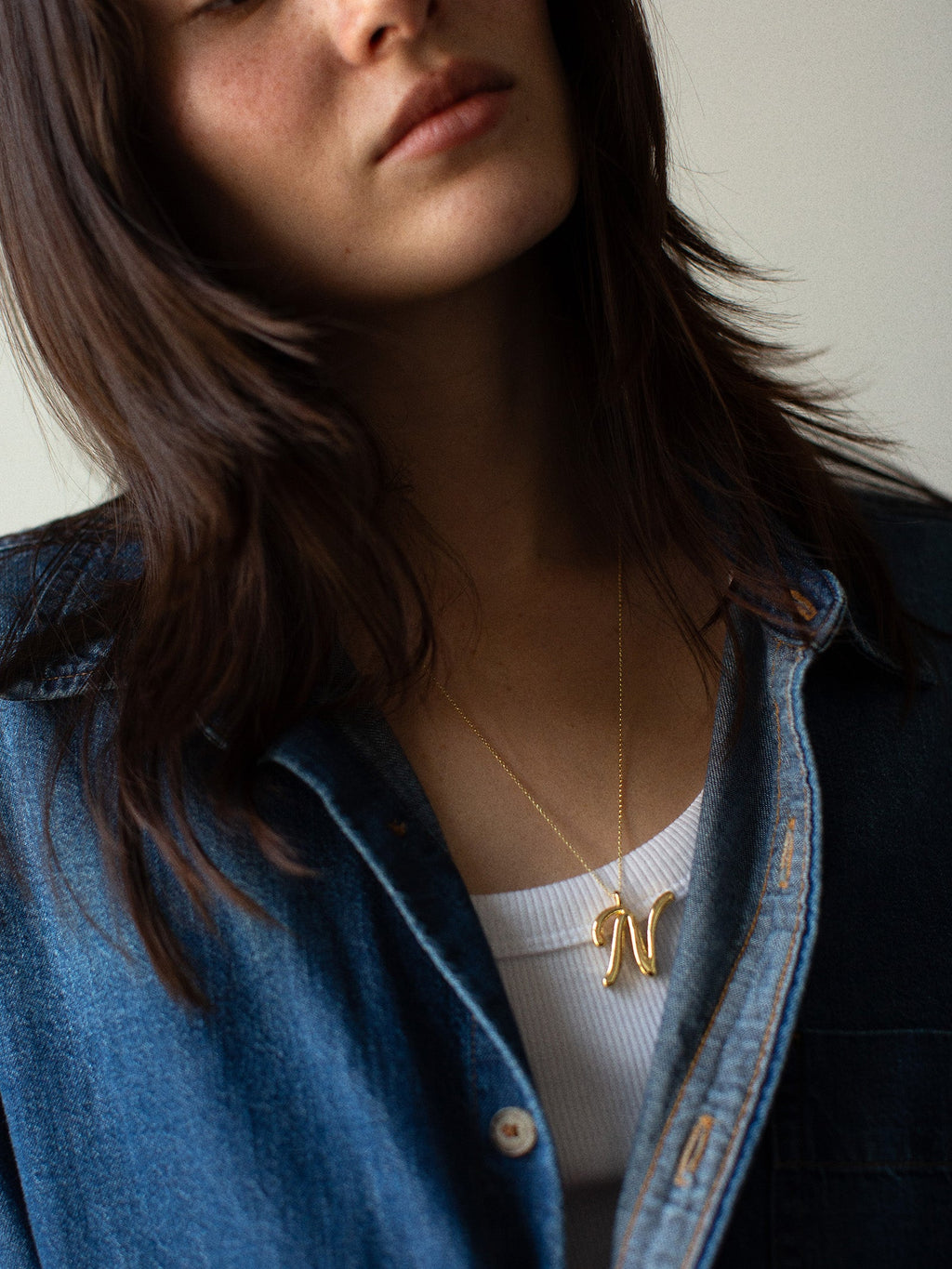 Signature Initial Necklace - Gold