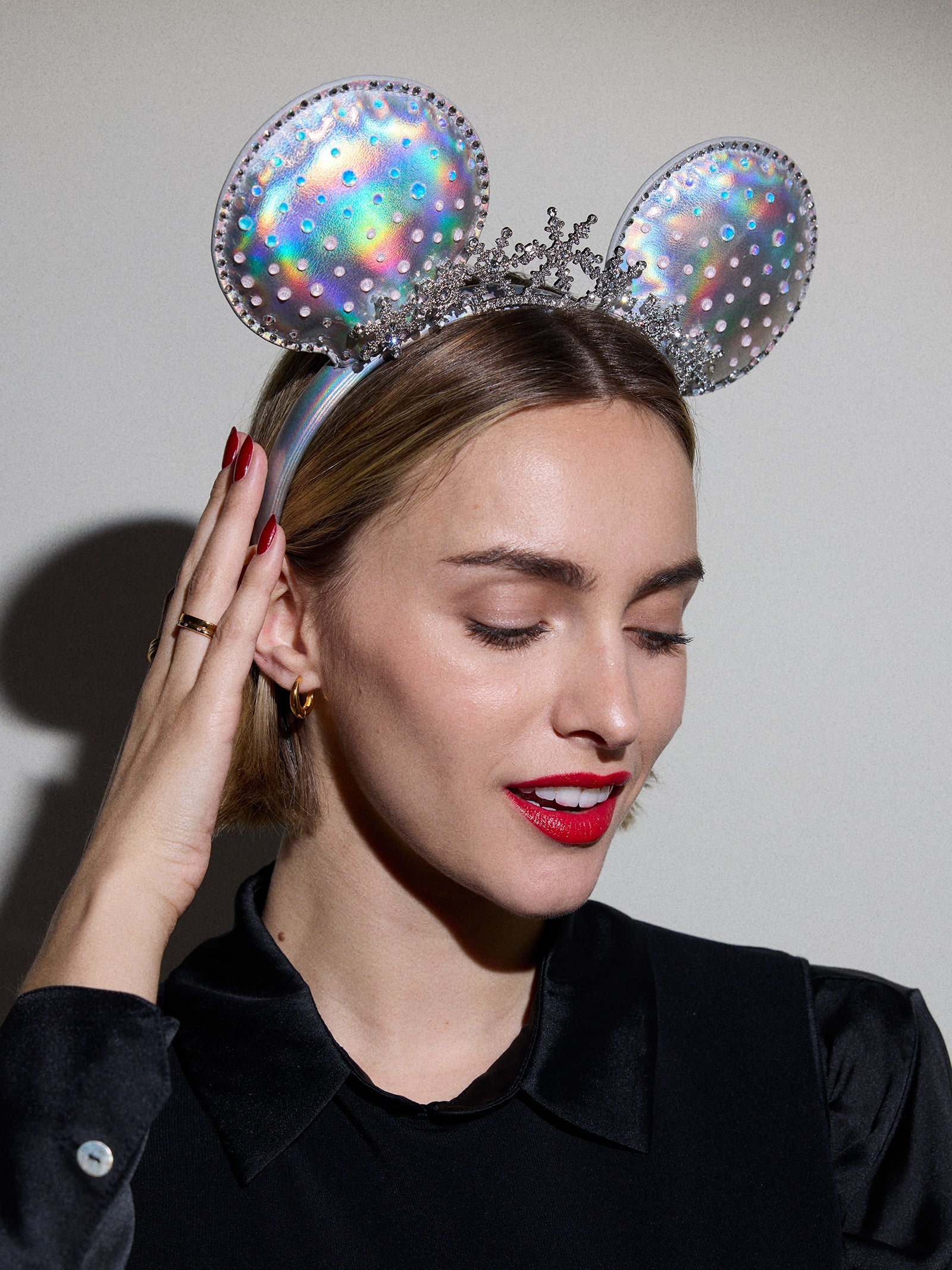 Disney Minnie Mouse Snowflake Ears Headband - Minnie Mouse Snowflake Ears