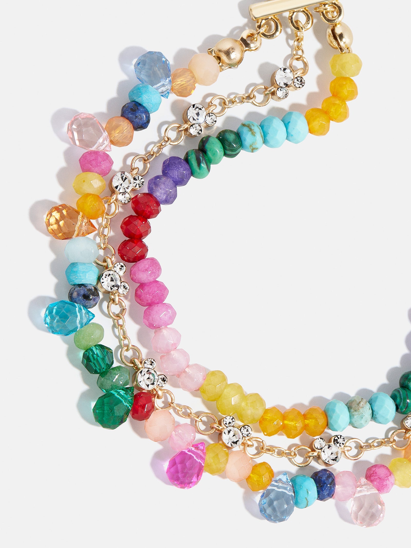 Disney Mickey Mouse Semi-Precious Layered Bracelet - Multi