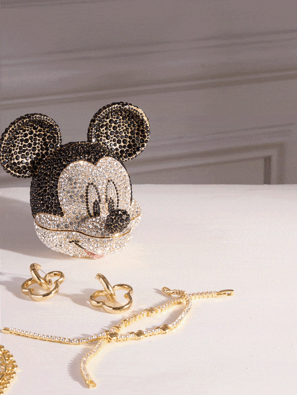 Disney Mickey Mouse Catchall - Black/Pavé