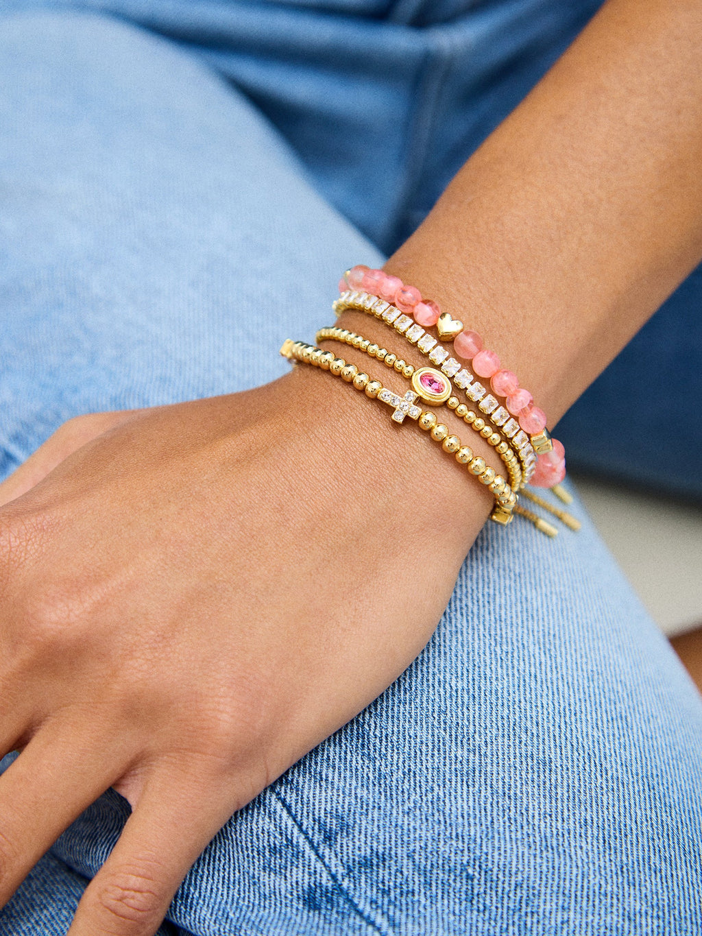 Peace of Mind Semi-Precious Bracelet - Heart