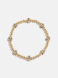 Gold/Pavé Repeating Initial Pisa Bracelet - B
