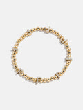Gold/Pavé Repeating Initial Pisa Bracelet - F