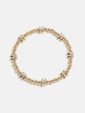 Gold/Pavé Repeating Initial Pisa Bracelet - H