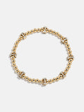 Gold/Pavé Repeating Initial Pisa Bracelet - I
