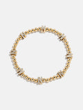 Gold/Pavé Repeating Initial Pisa Bracelet - N