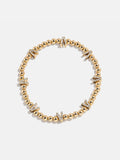 Gold/Pavé Repeating Initial Pisa Bracelet - V