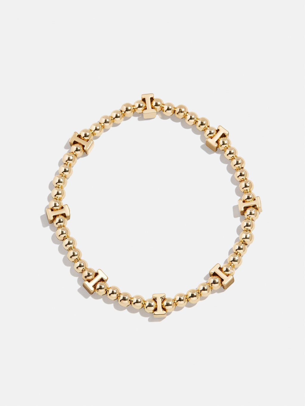Gold Repeating Initial Pisa Bracelet - I