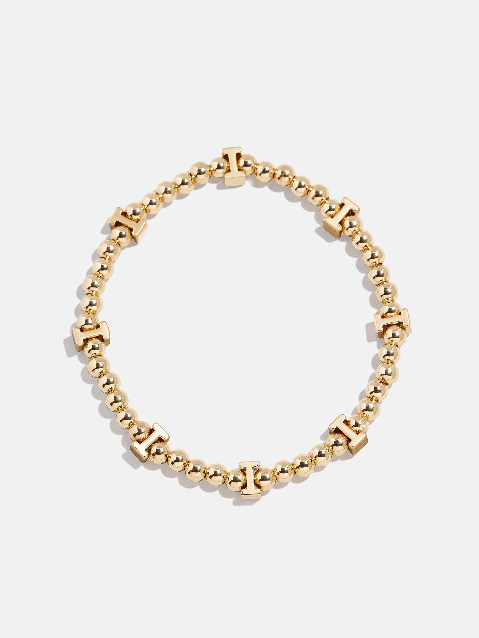 Gold Repeating Initial Pisa Bracelet - I