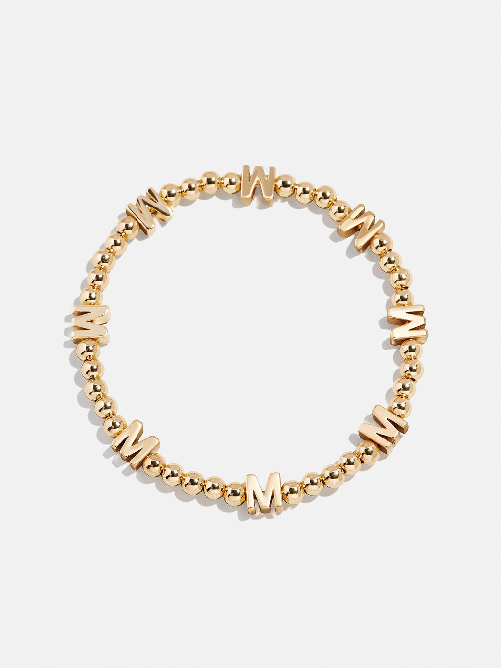 Gold Repeating Initial Pisa Bracelet - M