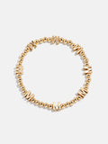 Gold Repeating Initial Pisa Bracelet - M