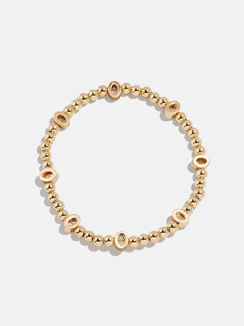Gold Repeating Initial Pisa Bracelet - O
