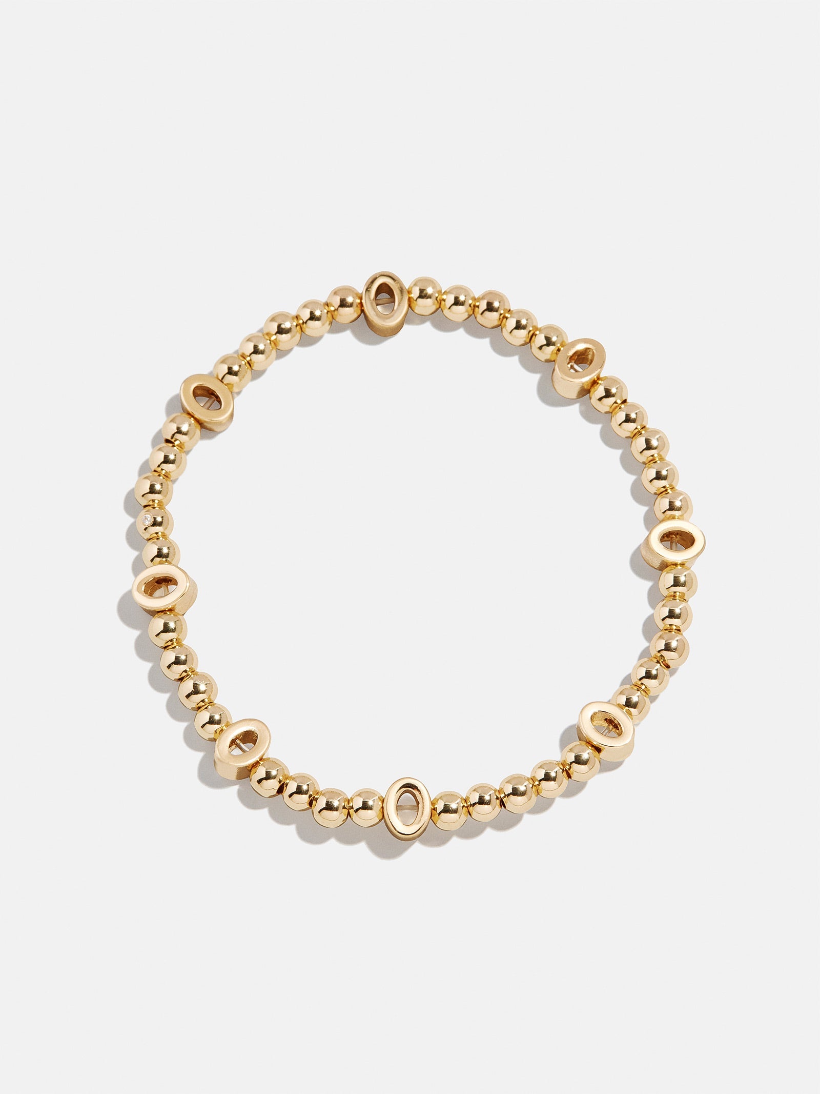 Gold Repeating Initial Pisa Bracelet - O