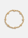 Gold Repeating Initial Pisa Bracelet - T