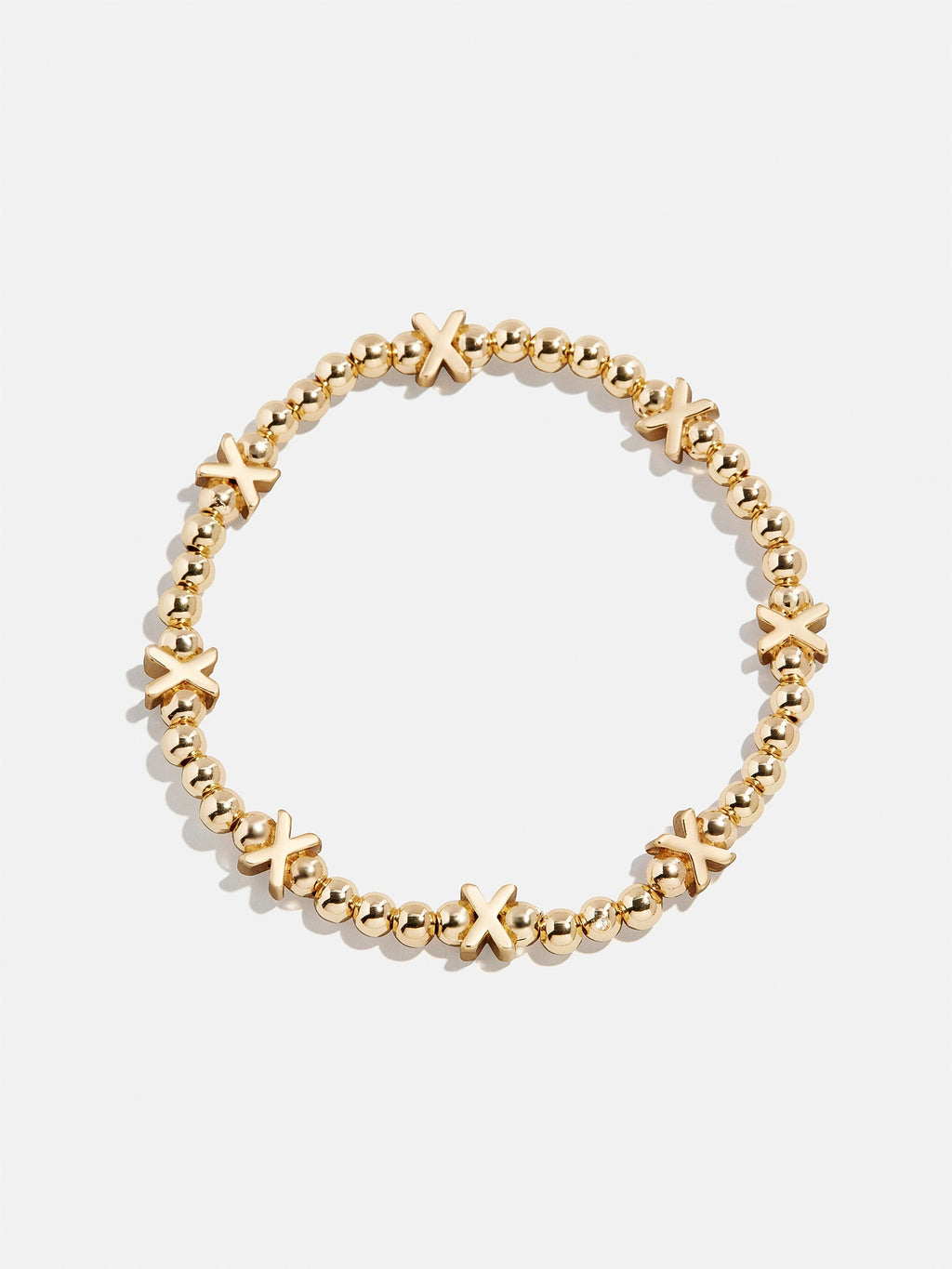 Gold Repeating Initial Pisa Bracelet - X