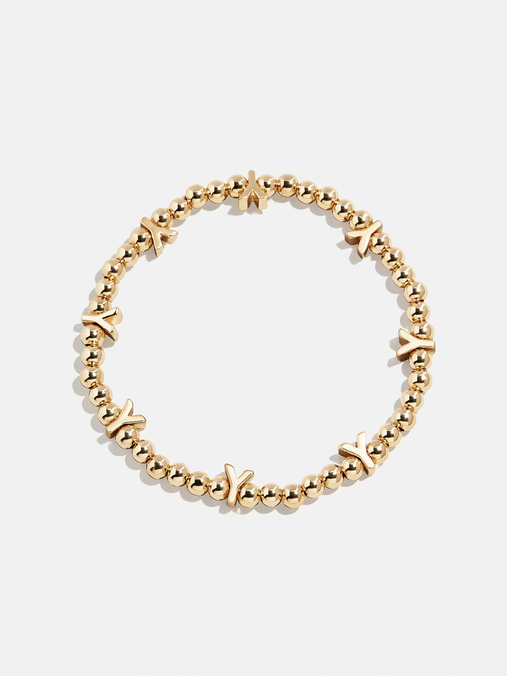 Gold Repeating Initial Pisa Bracelet - Y