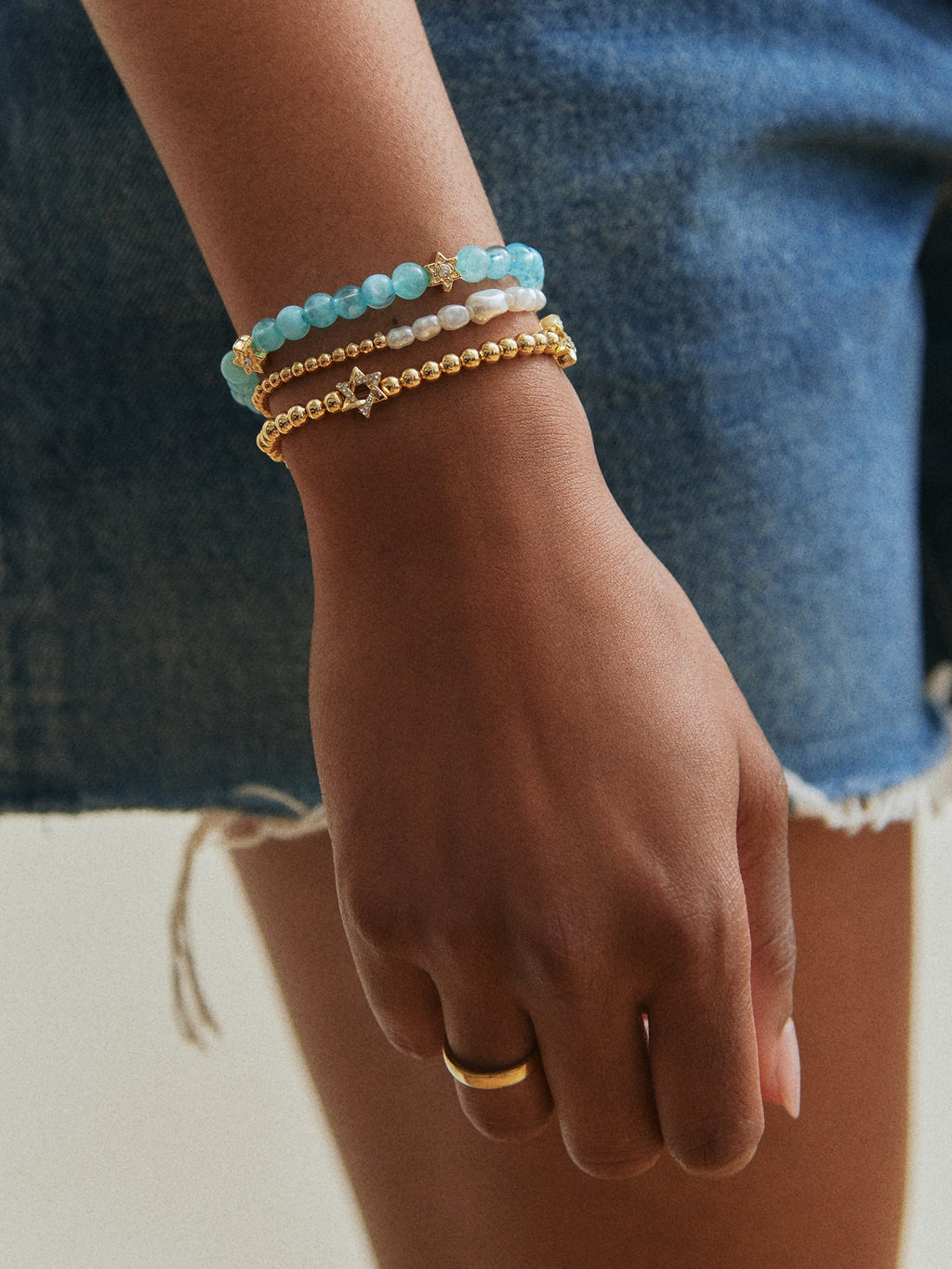 Peace of Mind Semi-Precious Bracelet - Star of David