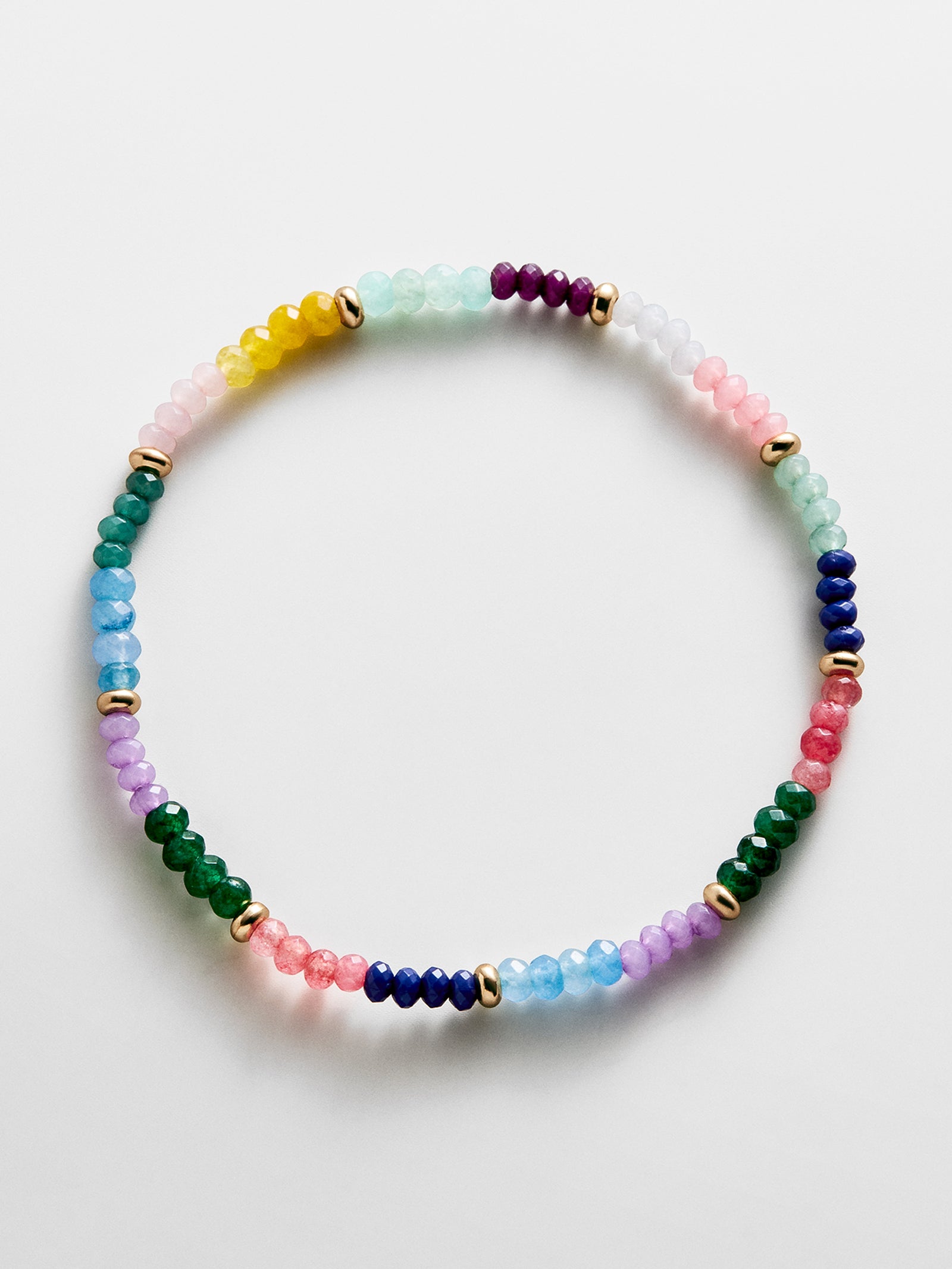 Emily Semi-Precious Bracelet - Multi Color Block