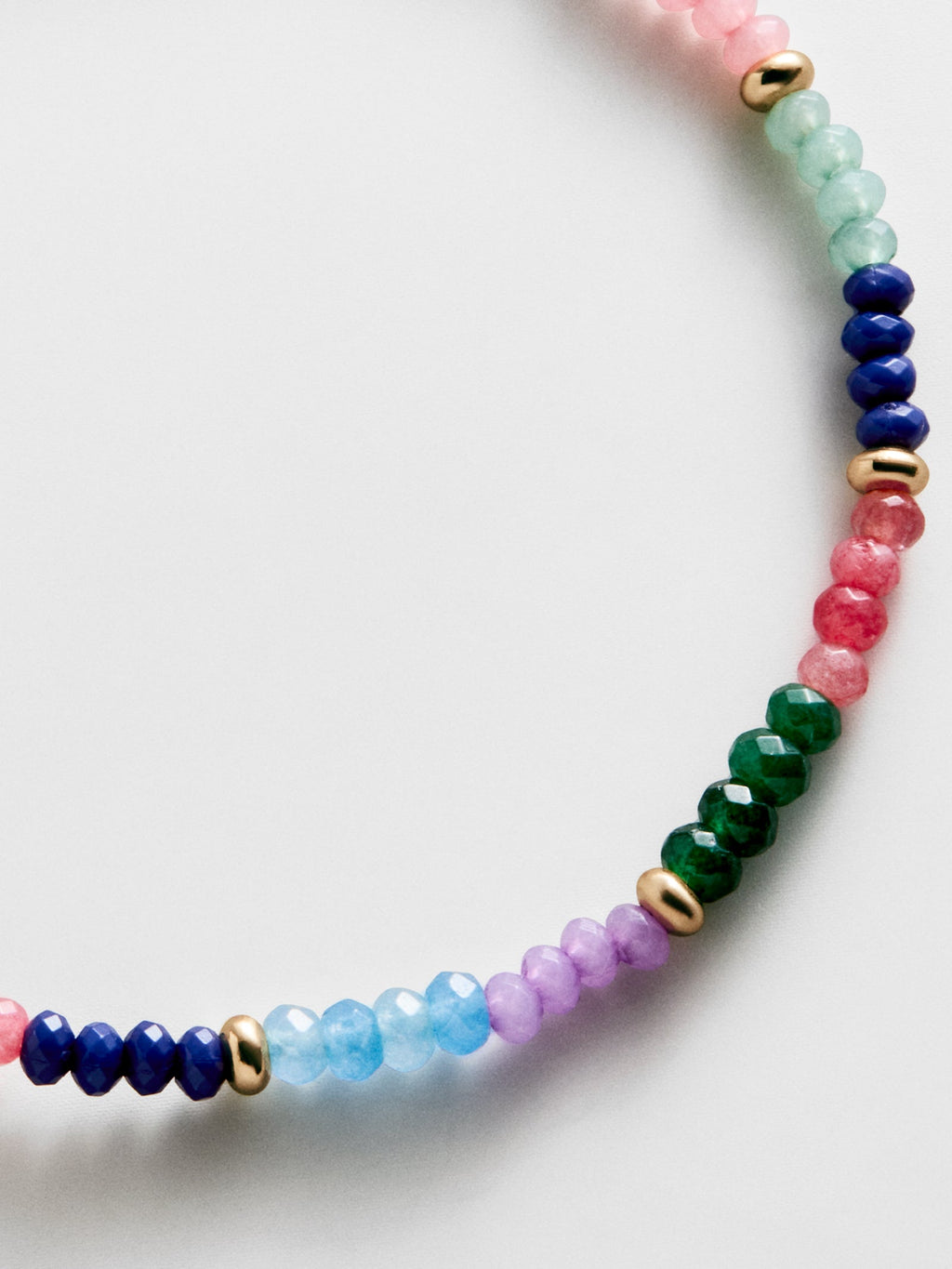 Emily Semi-Precious Bracelet - Multi Color Block