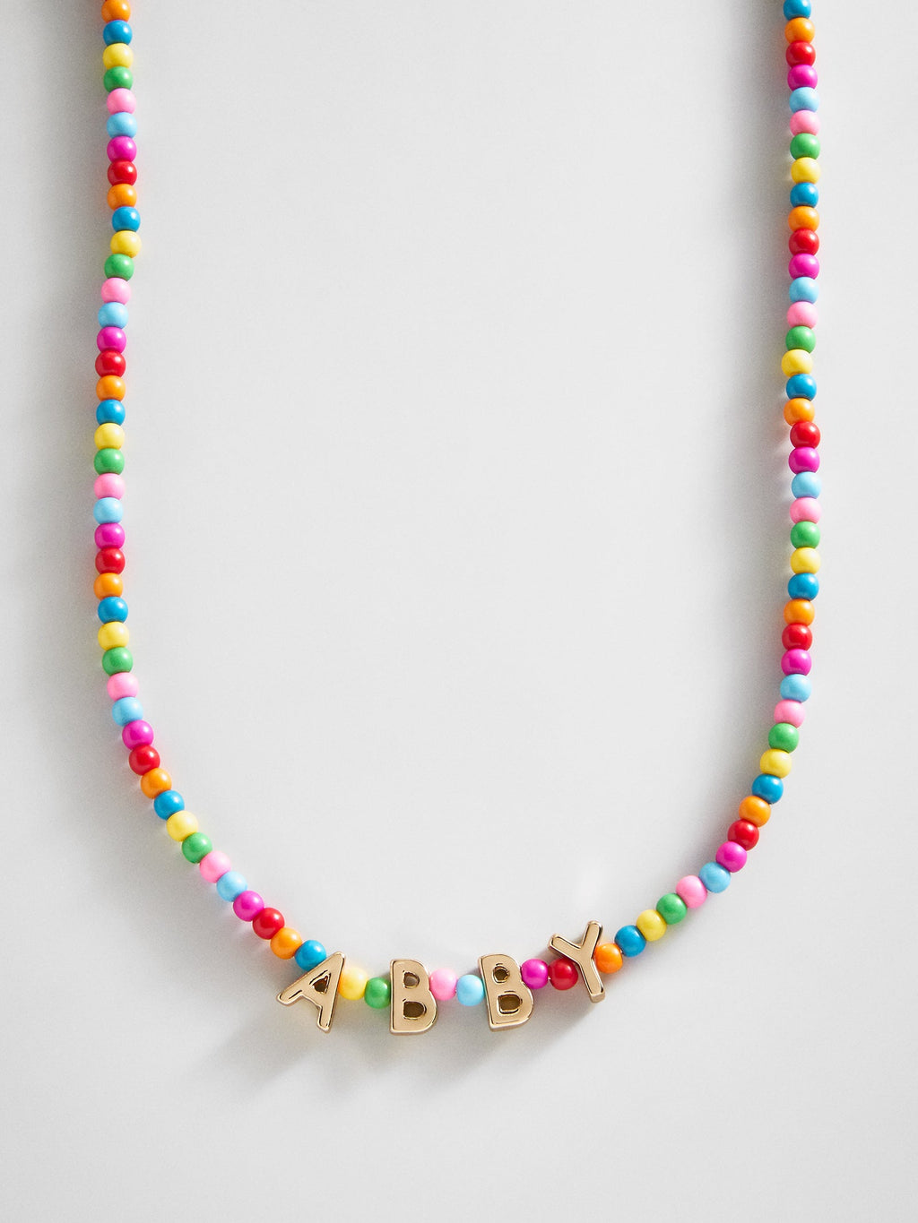 Bead Mine Kids' Custom Name Necklace - Dark Multi