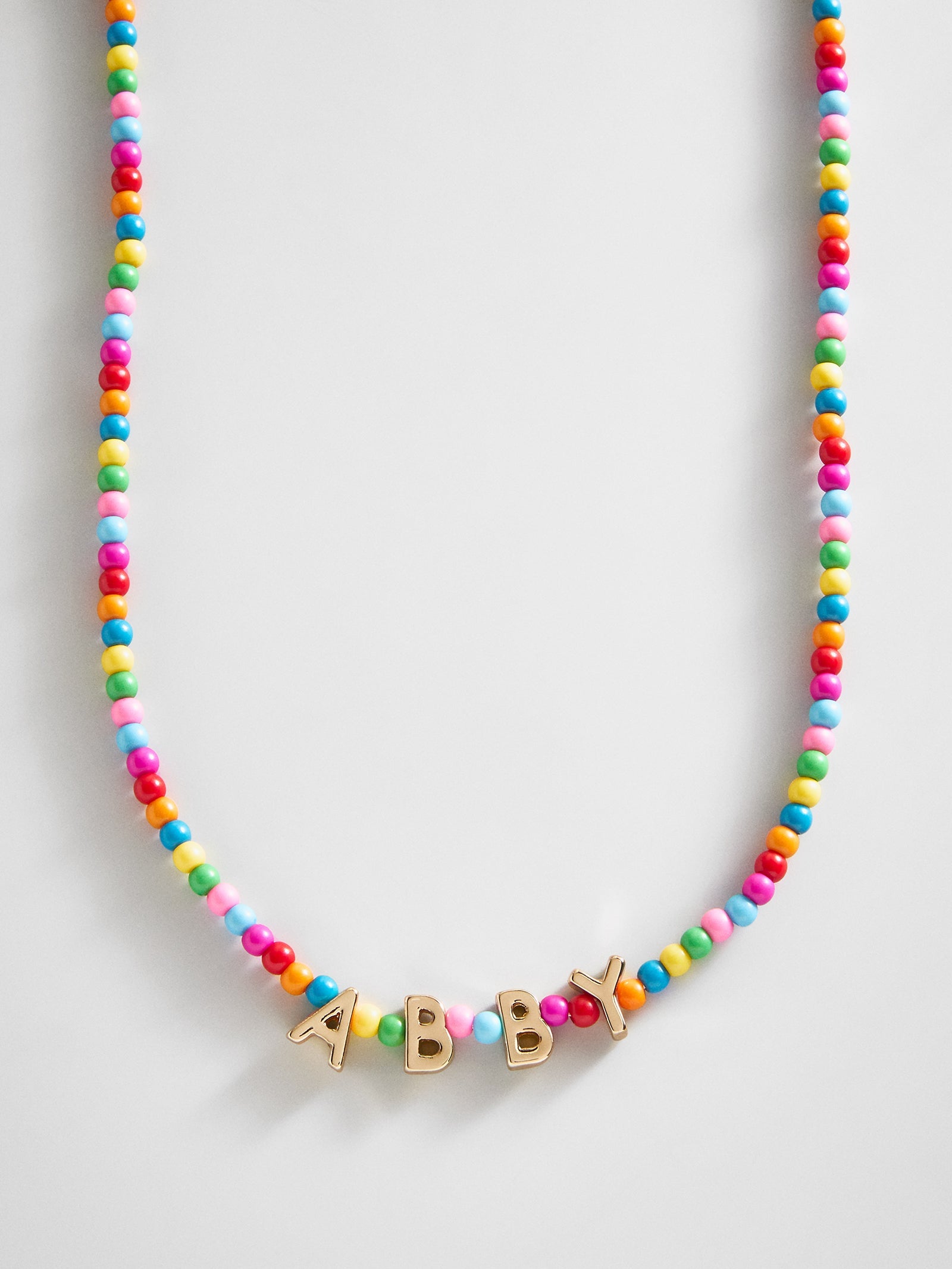 Bead Mine Kids' Custom Name Necklace - Dark Multi