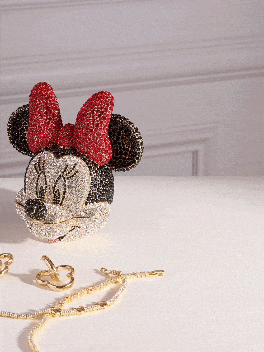 Disney Minnie Mouse Catchall - Black/Pavé