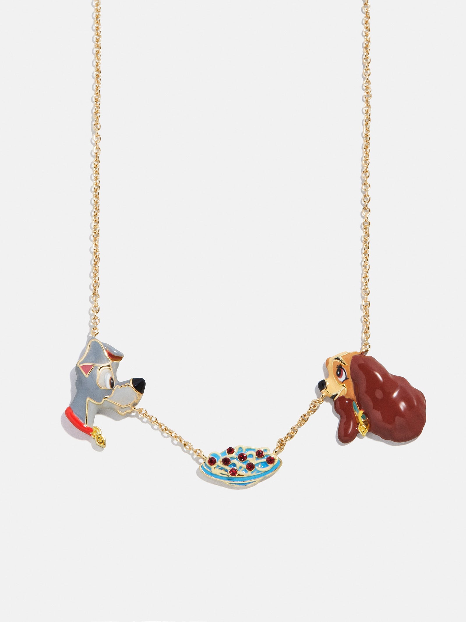 Disney Lady & the Tramp Dynamic Duo Charm Necklace - Disney Lady & the Tramp