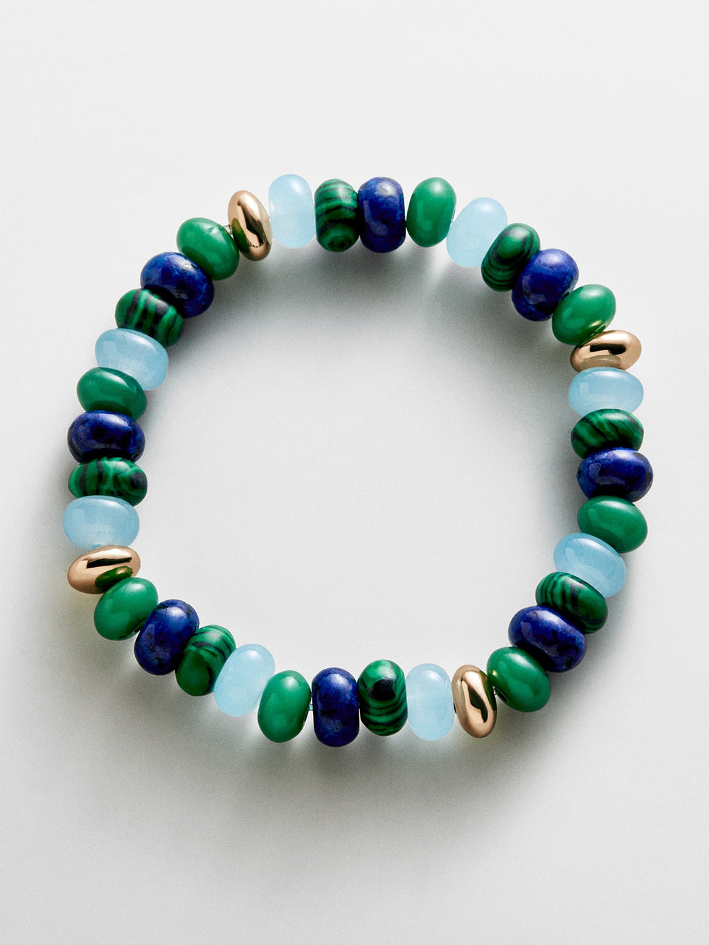 Marjorie Beaded Bracelet - Blue Multi